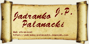 Jadranko Palanački vizit kartica
